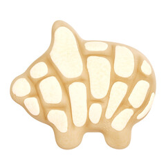 3D Concha Bread Mexican Sweet Pastry Design