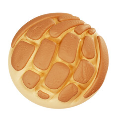 3D Concha Bread Mexican Sweet Pastry Design