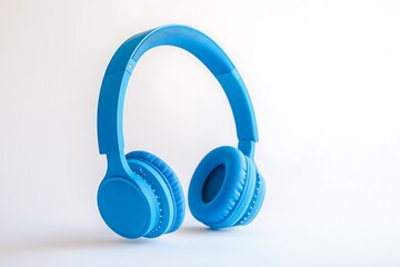 3D Rendering headphones isolated on white background