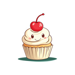 cupcake with cherry