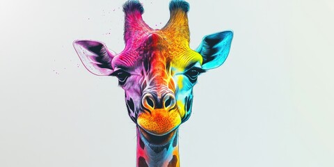 Obraz premium Giraffe Face Close Up