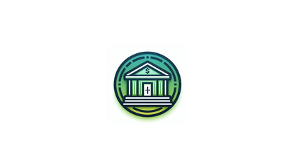 Bank buildings icons