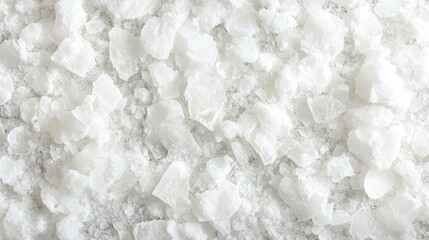 Close-up of Flaky Sea Salt on a Neutral Background