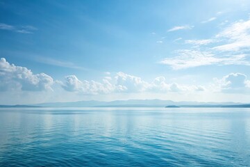 Obraz premium Soft gentle hazy blue abstract background, calming colors, pale blue, tranquil color palette, minimalist design, dreamy effect