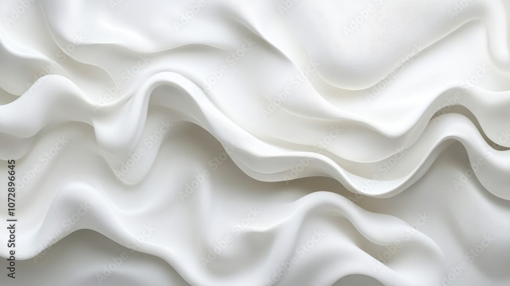 Poster textured abstract white background with wavy patterns, adding a modern, serene feel
