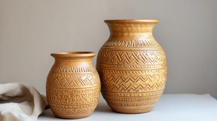 Elegant Artisan Clay Pots for Home Decor