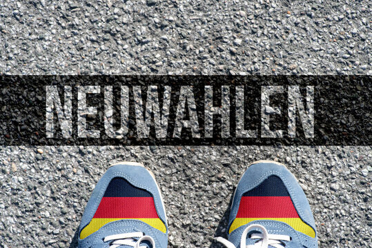 Symbol f&uuml;r ein vor Neuwahlen stehendes Deutschland