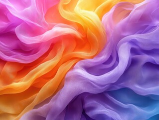 Abstract colorful fabric background. Perfect for projects about fashion, design, or textiles.