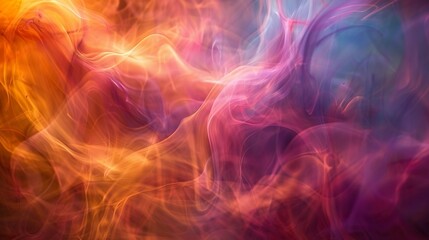 Obraz premium A colorful, swirling background with orange, pink, and blue hues. Fluid Blur texture