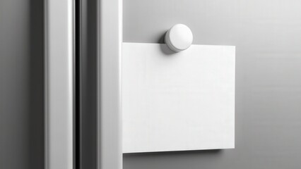 A design featuring refrigerator door magnets shows how notes or lists can be held in place, adding convenience to daily life.