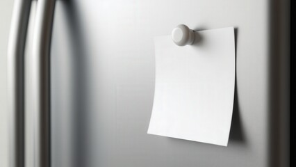 This mockup includes magnetic refrigerator notepads, illustrating how they can hold notes in place while adding a practical touch.