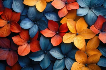 Colorful flower petals texture. Use as a background or design element for your projects.