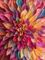 Obraz premium Vibrant burst of organic colors blending together in harmonious flow, design, texture, colorful