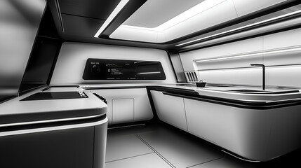 interior of a kitchen