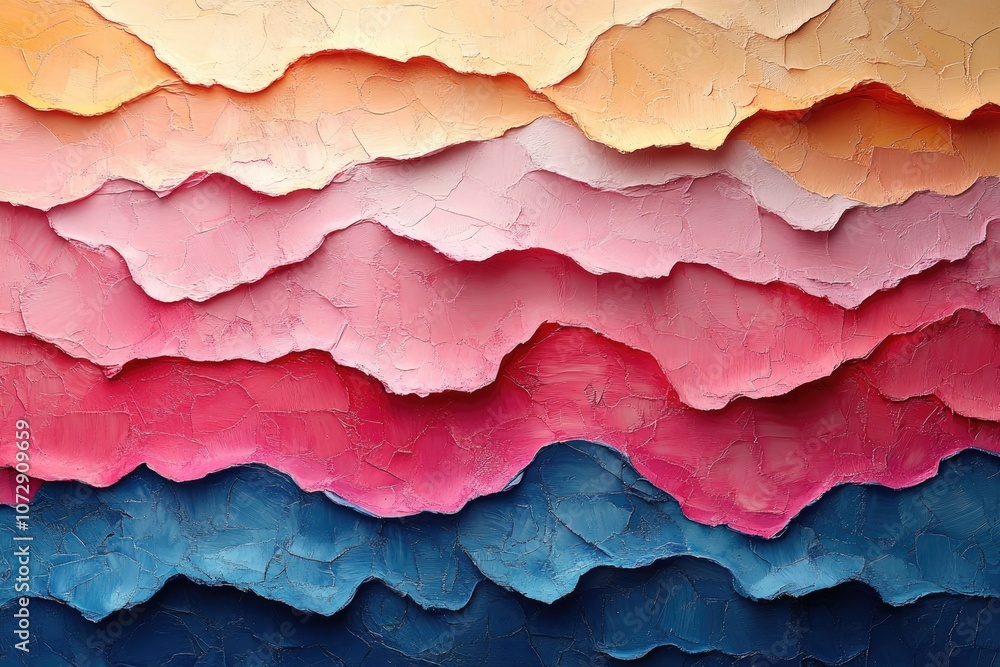 Poster abstract textured background in blue, pink, and orange. great for adding a touch of color and textur