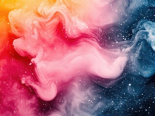 Fototapeta premium Abstract cosmic swirl with glitter. Perfect for posters, social media, and website backgrounds.