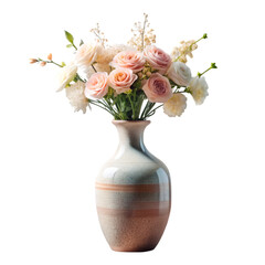 Beautiful vase laying on the table