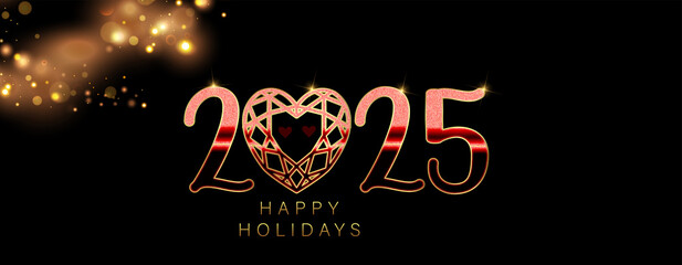 A captivating illustration representing the 2025 holiday spirit, filled with vibrant colors and joyful imagery