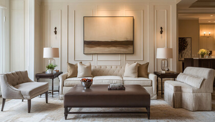 Fototapeta premium Fresh minimalist interior design ideas, each one unique