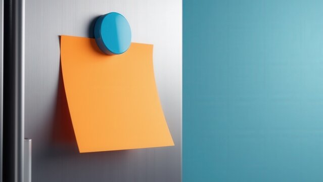 This 3D visualization showcases refrigerator photo magnets, perfect for holding reminders or decorative notes on a fridge.