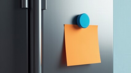 This setup highlights decorative refrigerator magnets, perfect for adding color and character to a kitchen space.