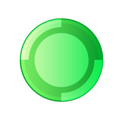 グラフィックアイコン「ボタン」緑
