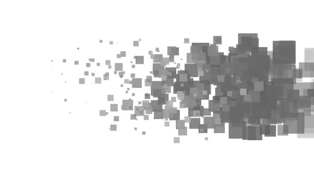 abstract flowing squares