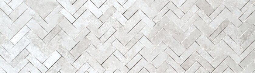 Obraz premium White Herringbone Tile Pattern