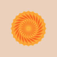 abstract orange background with circles