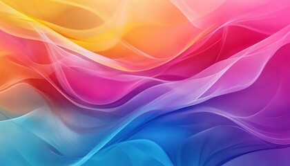 Fototapeta premium Abstract Colorful Wavy Pattern with Gradient Shades