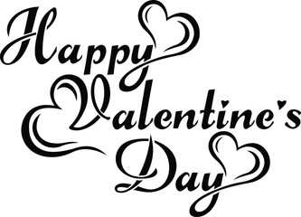 Happy Valentine's Day celebration design