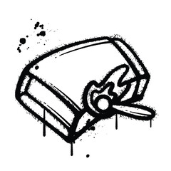 Graffiti Spray match isolated on white background