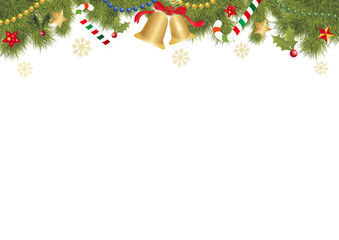 かわいいオーナメントのクリスマスイラスト素材