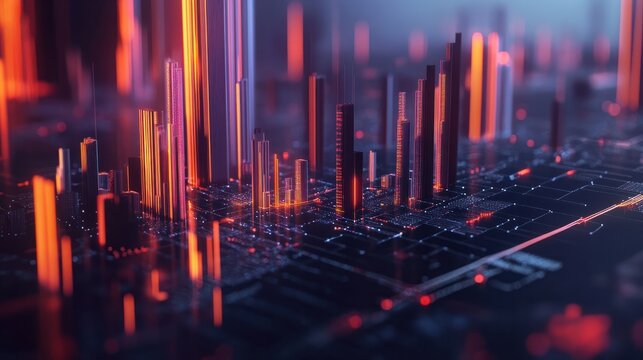 Business development to success and growth concept. Global network business structure. Data analysis and exchange. Generative Ai.