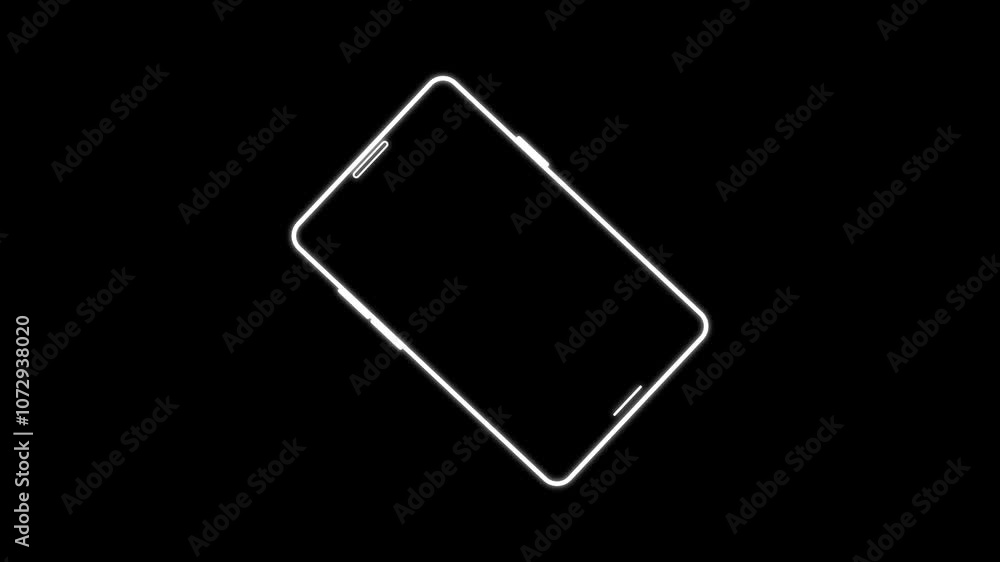 Poster rotate your phone to landscape orientation. device rotation sign icon. mobile phone rotating 90 degr