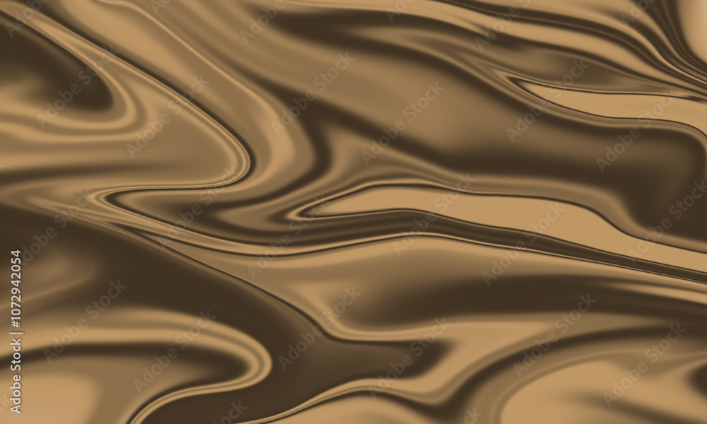 Poster smooth, flowing waves of brown create a sophisticated and elegant abstract background.