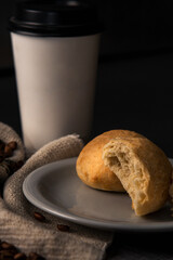 cup of coffee and chipaca 