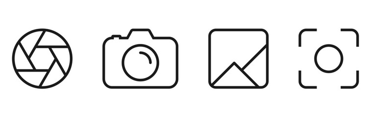 outline photography icon