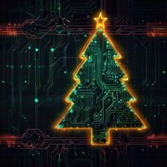 abstract christmas tree with star,christmas tree with lights,christmas tree,christmas tree made of snowflakes