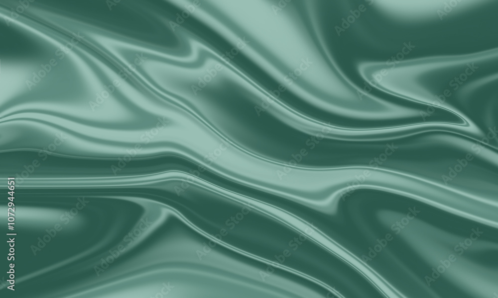 Poster flowing abstract background in muted green tones with a silky, wave-like texture, creating a relaxin