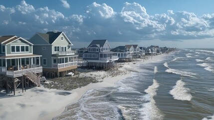 Coastal Community Homes by the Shoreline