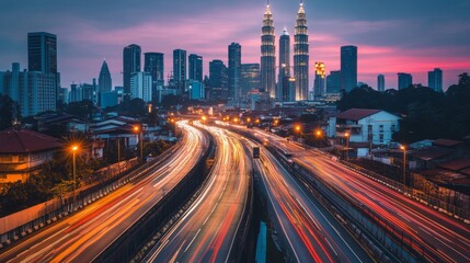 Fototapeta premium Urban landscape transformation achieving net zero carbon emissions innovative design eco-friendly buildings renewable energy sources sustainable cityscape