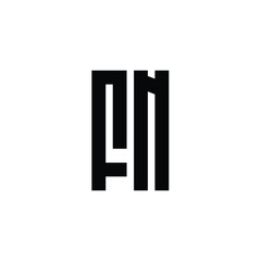 FN monogram logo design letter text name symbol monochrome logotype alphabet character simple logo