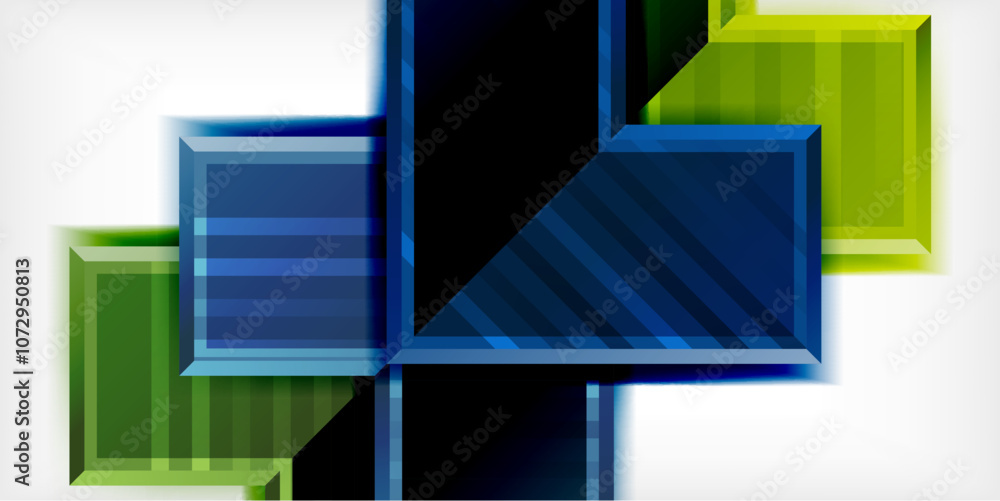 Aufkleber Arrow symbols created with 3d effects and line texture geometric abstract background