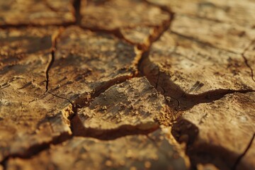 texture of dry cracked soil