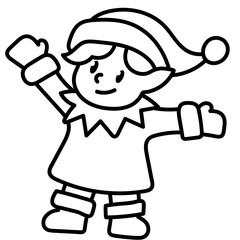 Christmas Elf Illustration