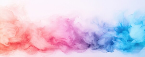 Colorful smoke waves in soft abstract design.