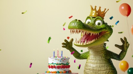 Alligator Birthday Celebration.