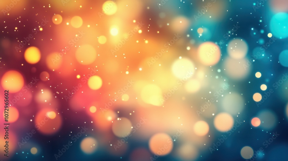 Poster gradient bokeh digital network background