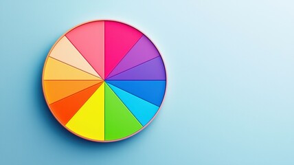 Obraz premium Explore the vibrant world of color with a detailed color wheel for creative inspiration